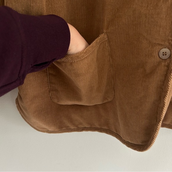 Vintage Corduroy Quilted Oversized Barn Chore Coat Jacket Women’s XL - Picture 5 of 11